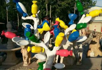 仿真糖果雕塑廠家，彩繪廣場雕塑擺件