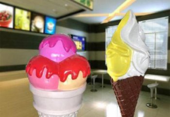 幾何雪糕雕塑 店門口雪糕雕塑 冷飲主題擺件