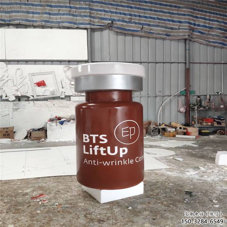 園林瓶子雕塑 田間彩繪雕塑 仿真擺件