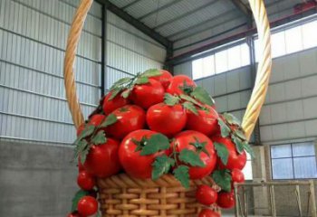 城市果籃雕塑 風景區彩繪雕塑 抽象擺件