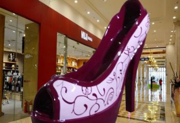 城市高跟鞋雕塑 風(fēng)景區(qū)彩繪雕塑 抽象擺件