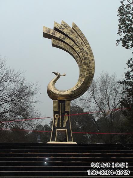 承接風景區鳳凰雕塑廠家 售樓處廣場雕塑 仿古擺件