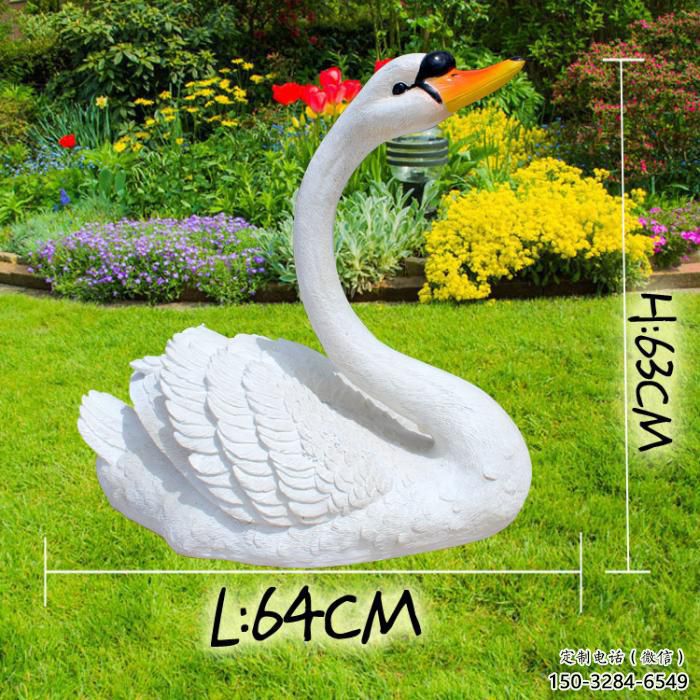 玻璃鋼仿真天鵝雕塑 酒店公園雕塑 風景區擺件