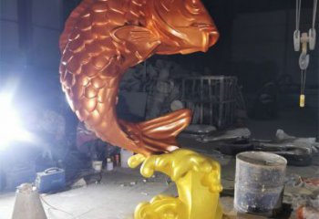 水景鯉魚雕塑廠家 風景區幾何雕塑 廣場小品