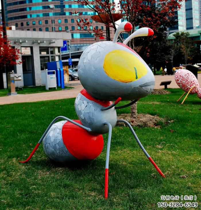 大型玻璃鋼螞蟻雕塑 步行街宣傳雕塑 仿真擺件