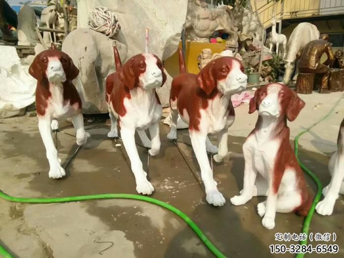 風(fēng)景區(qū)玻璃鋼小狗雕塑 售樓處廣場(chǎng)雕塑 仿古擺件