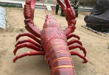 城市玻璃鋼龍蝦雕塑 風(fēng)景區(qū)彩繪雕塑 抽象擺件