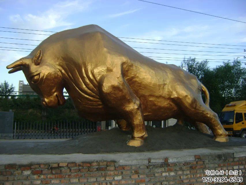 商場華爾街牛銅雕塑 仿真雕塑 店門口小品雕塑