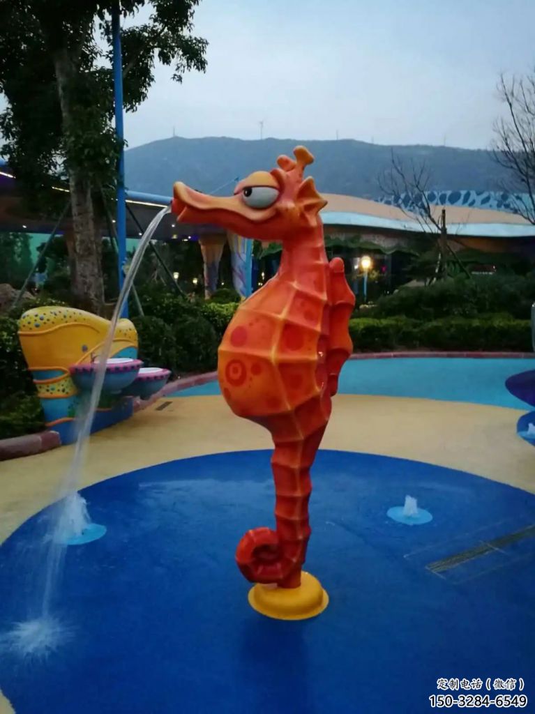 創意玻璃鋼海馬雕塑 步行街店門口雕塑 影視劇小品