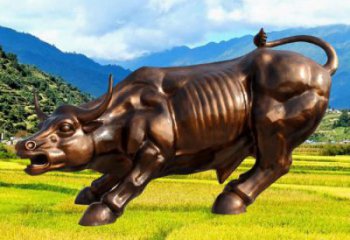 園林玻璃鋼華爾街牛雕塑 風(fēng)景區(qū)仿真雕塑 廣場小品