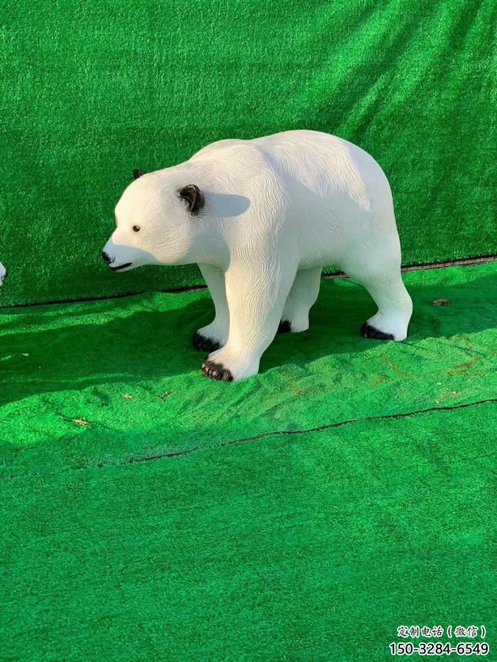 不銹鋼大熊雕塑，公園廣場(chǎng)雕塑，仿真彩繪工藝 (4)