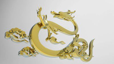 龍形銅雕塑，鑄銅工藝，大型動物雕塑制造商 (5)