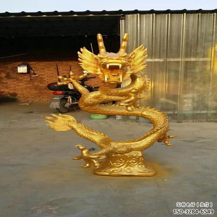 加工龍頭雕塑廠家，鑄銅動物雕塑，房地產售樓處擺件