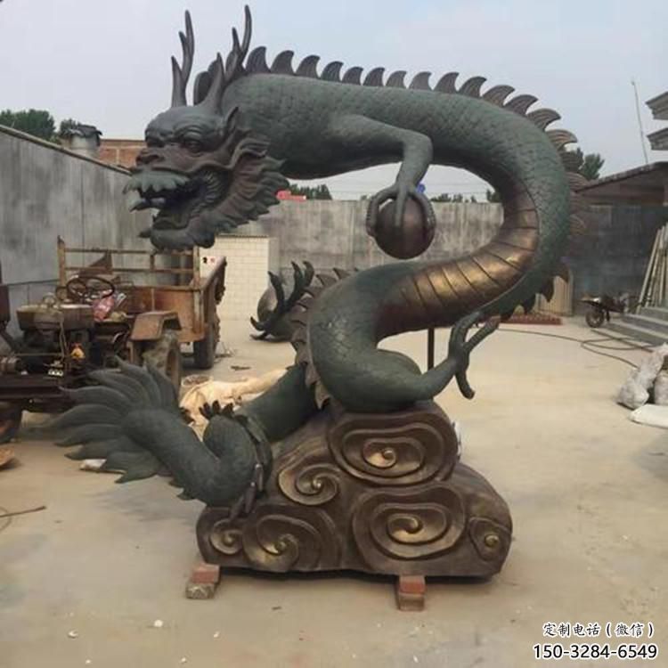 提供抽象龍頭雕塑，鑄銅動物雕塑，房地產售樓處擺件