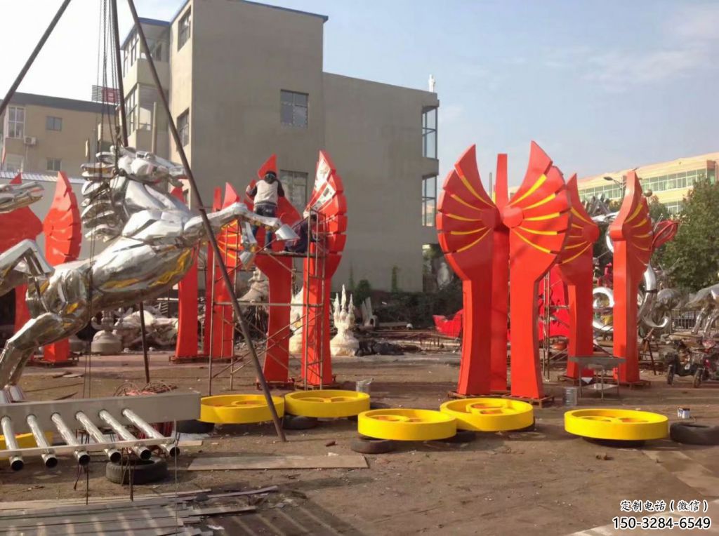 預定奔馬雕塑，城市建筑，公園廣場動物雕塑