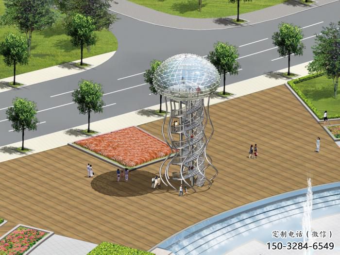 不銹鋼仿真水母雕塑 酒店公園雕塑 風景區(qū)擺件