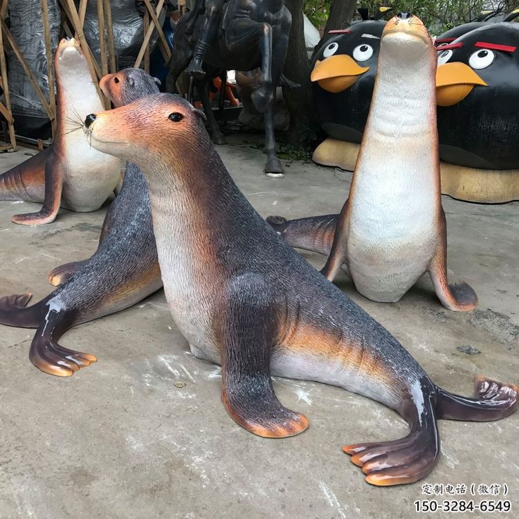 大型海豹雕塑 門口創(chuàng)意雕塑 售樓處小品