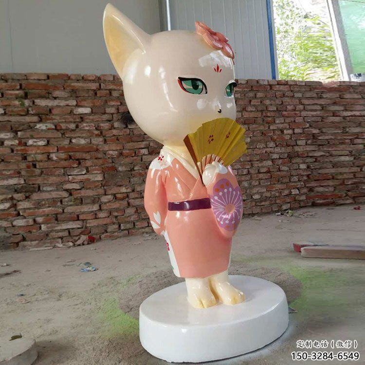 大型狐貍雕塑 商業(yè)街廣場雕塑 古銅色擺件