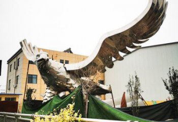 不銹鋼仿真老鷹雕塑 酒店公園雕塑 風(fēng)景區(qū)擺件