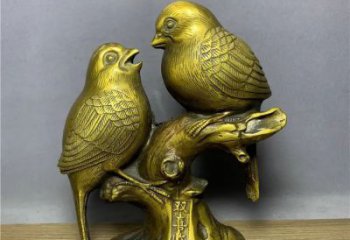 大型鑄銅喜鵲雕塑 商業街廣場雕塑 古銅色擺件