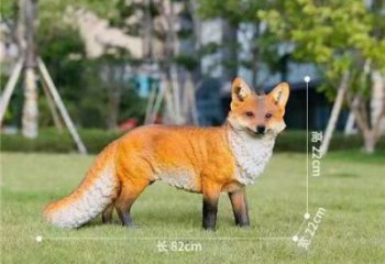 大型狐貍雕塑廠家 商業街廣場雕塑 古銅色擺件