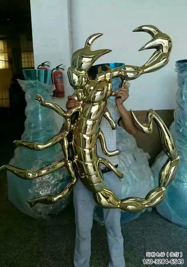 創意蝎子雕塑 步行街店門口雕塑 動物小品