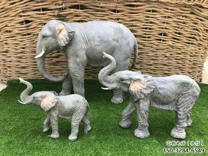 廣場小象雕塑，動物擺件，仿古工藝