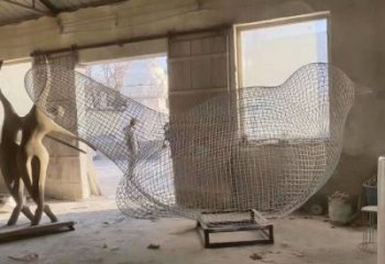 街道鳥類雕塑，動物小品，剪影工藝