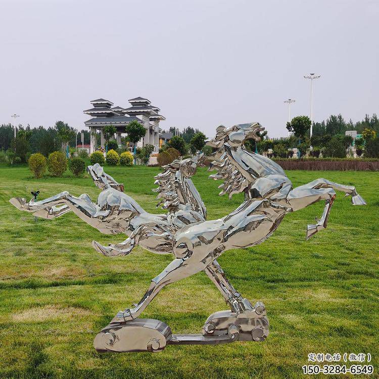 酒店天馬雕塑，仿真主題，烤漆工藝