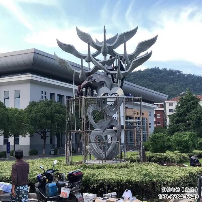 大型大雁雕塑 門口創意雕塑 售樓處小品
