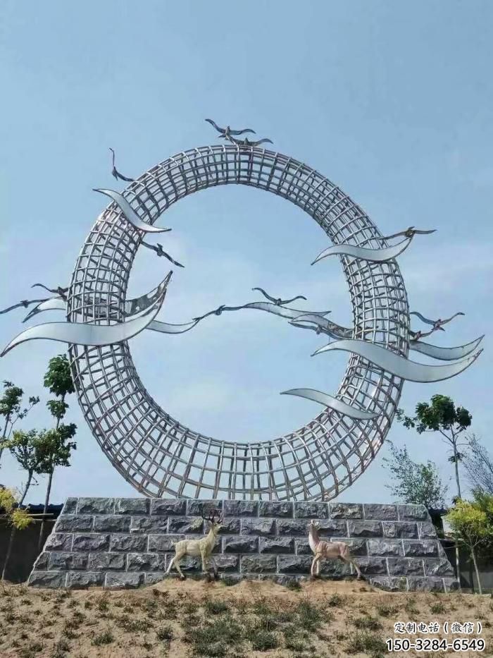 仿真大雁雕塑 店門口園林雕塑 動(dòng)物小品