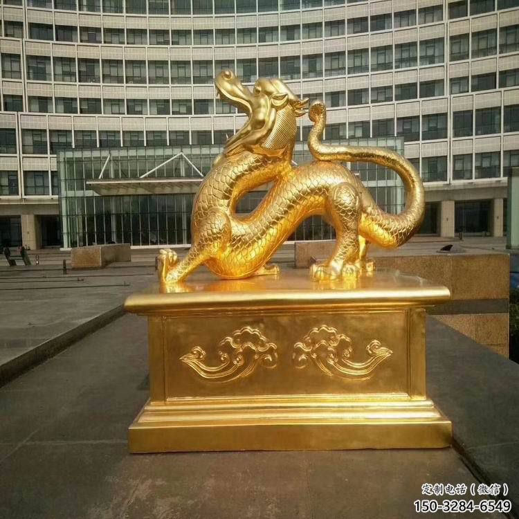 飯店白虎雕塑，鍍金歐式雕塑，鍍金工藝