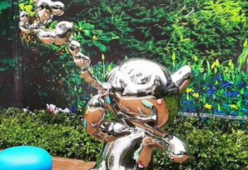 步行街貓咪雕塑，鑄銅農耕雕塑，鏤空方式