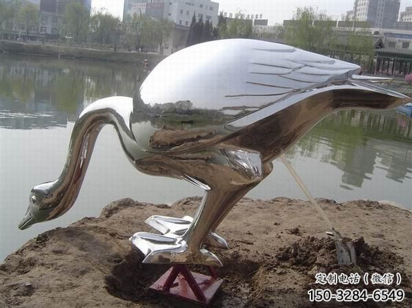 醫(yī)院白鷺雕塑，仿古動漫雕塑，仿古擺件