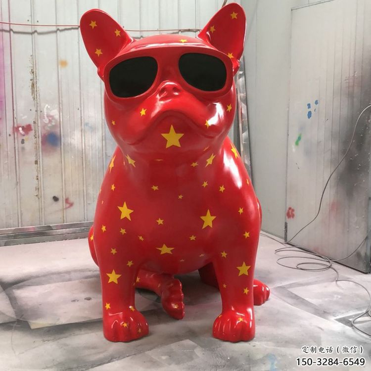 幼兒園哈巴狗雕塑，鐵藝文化雕塑，鑄造制作