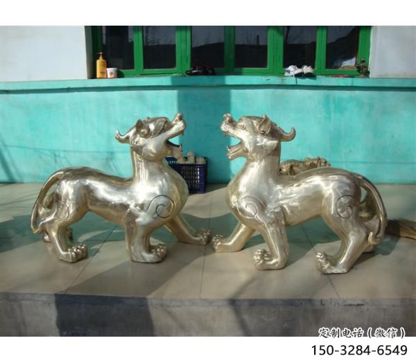 校園貔貅雕塑，拉絲海洋雕塑，卡通主題