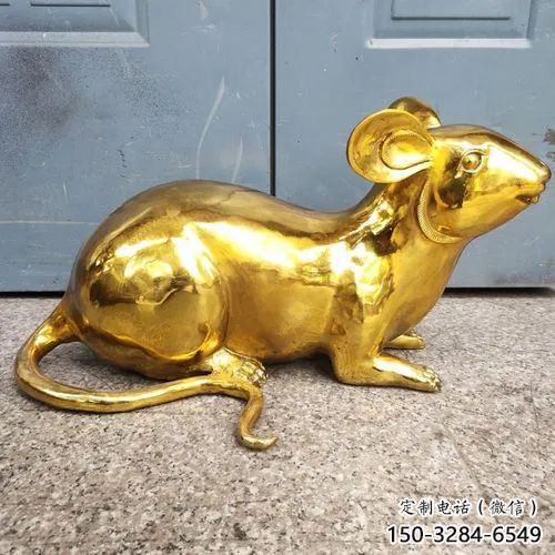 房地產老鼠雕塑，仿古動漫雕塑，噴砂制造