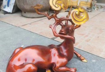 醫院馴鹿雕塑，仿古動漫雕塑，仿古擺件