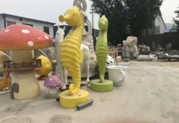 景區河馬雕塑，鍍金歐式雕塑，鐵藝材質