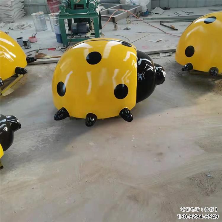 園林瓢蟲雕塑 風景區(qū)仿真雕塑 廣場小品