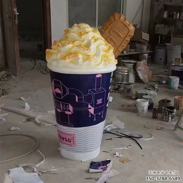 街道冰淇淋雕塑，鑄銅農耕雕塑，古銅效果