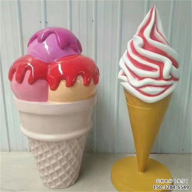 酒店冰淇淋雕塑，鍍金歐式雕塑，仿古擺件