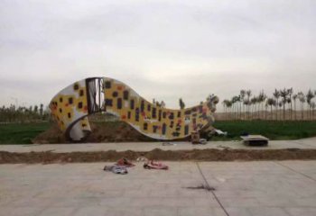 景觀館書卷雕塑，鍍銅景觀雕塑，鍍銅工藝