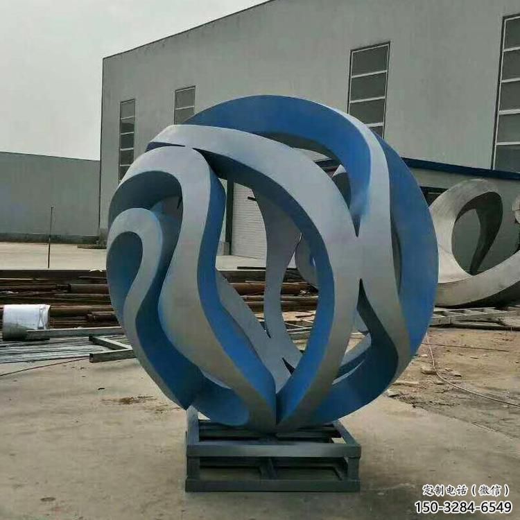 操場地球儀雕塑，鏤空景觀雕塑，噴砂制造