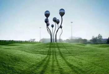 園林氣球雕塑，噴漆景觀雕塑，烤漆形式