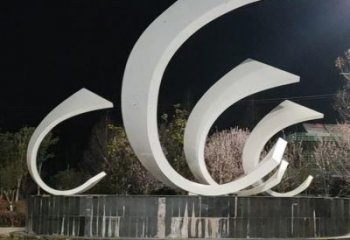 城市帆船雕塑，噴漆體育雕塑，古銅效果