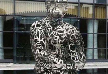 景觀字母人物 雕塑，鍍銅景觀雕塑，鍍銅工藝