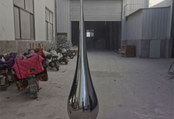 城市水滴雕塑，網(wǎng)格體育雕塑，鏡面效果