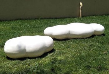 大型云朵雕塑，鍍銅景觀雕塑，鏡面工藝