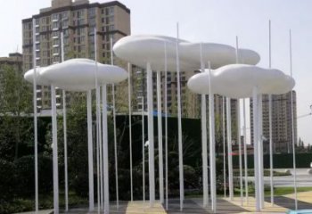 酒店云朵雕塑，鍍金歐式雕塑，仿古擺件